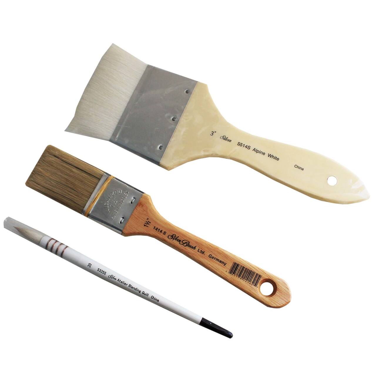 Silver Brush Limited Blending Mix Traditional Background Brushes Set